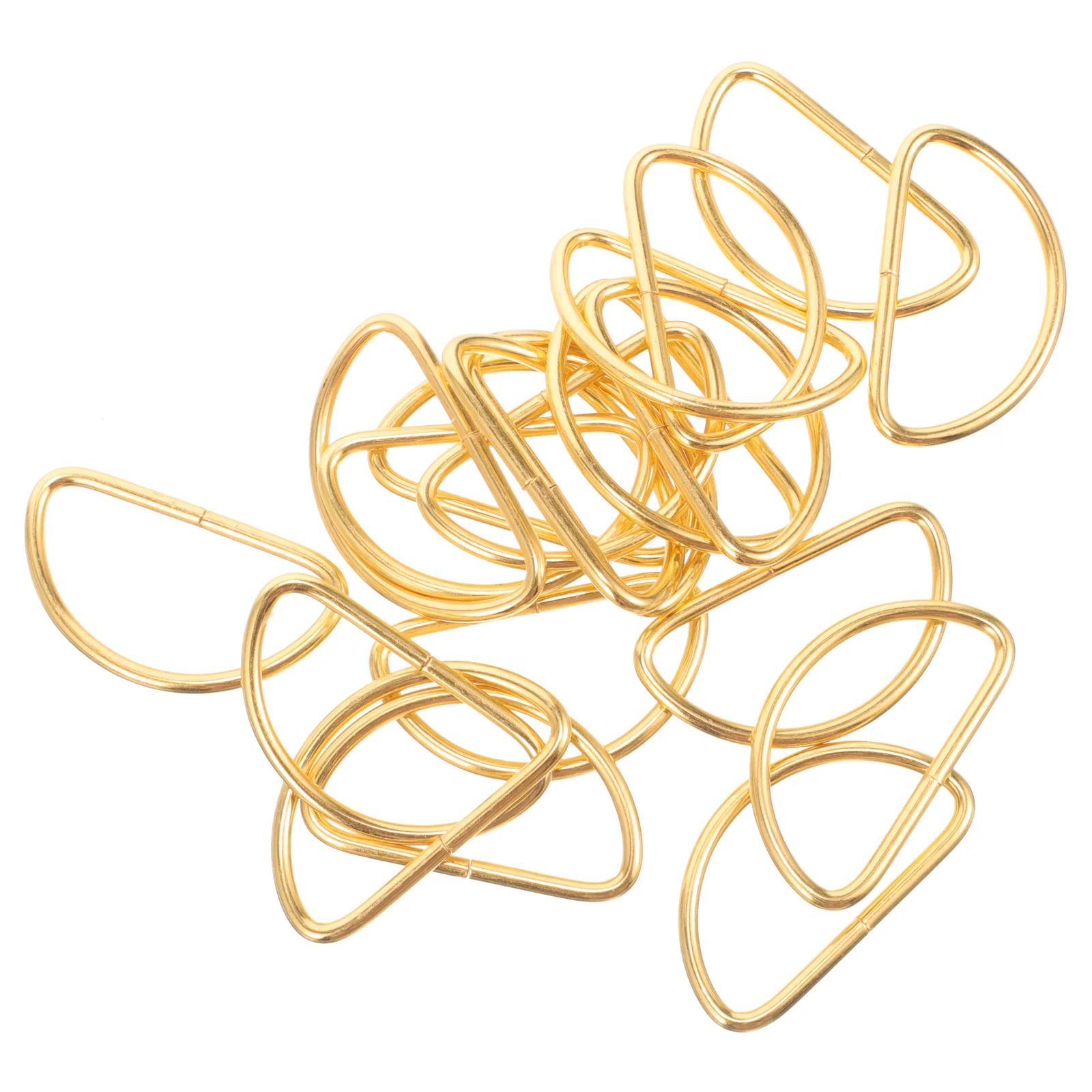 

20pcs D Ring Metal Hardware For Bag Strap Webbing Belt Dog Collar Lanyard Diy Craft Gold Buckle Accessories Handmade Sewing