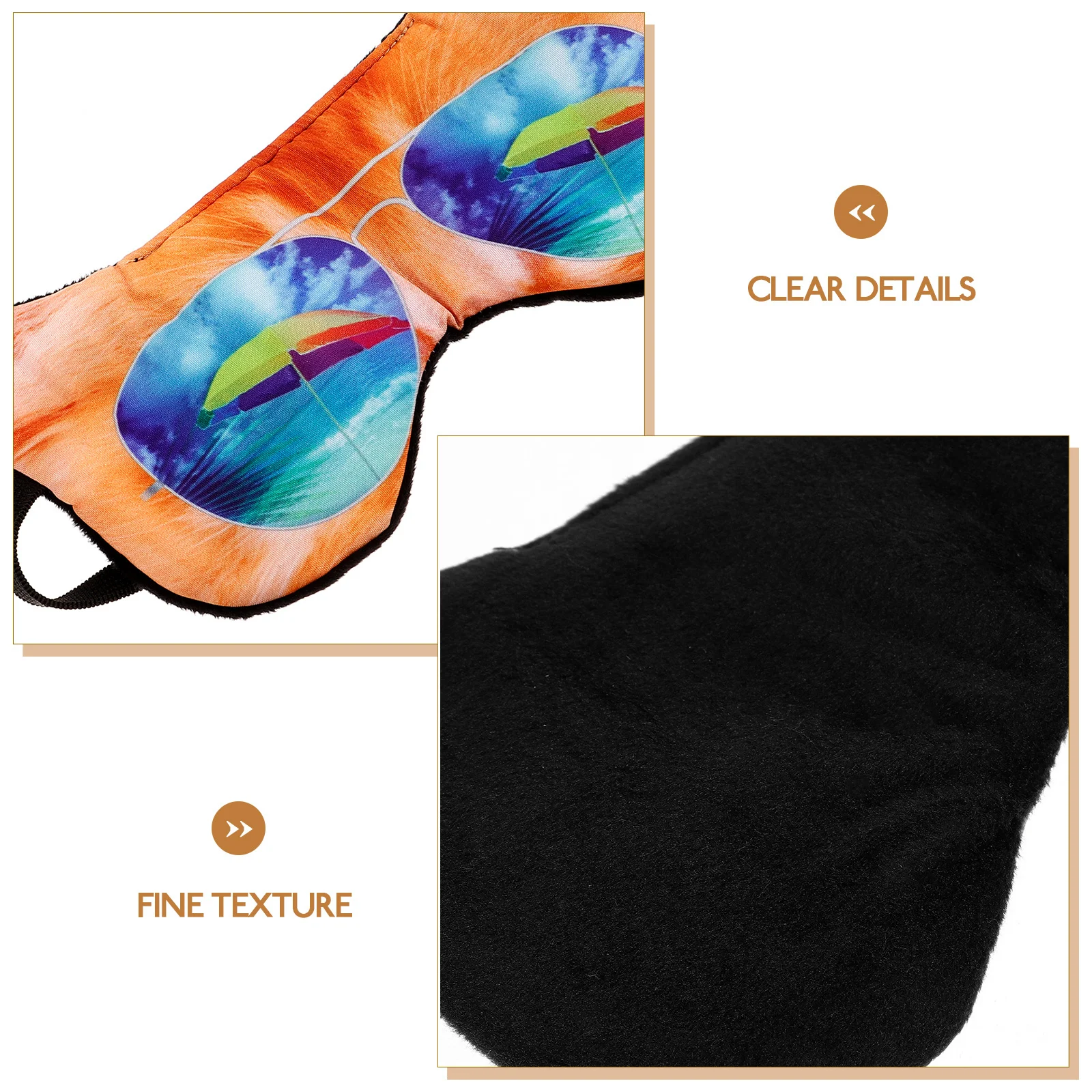 

Sleeping Eye Mask Cat Style Soft Fabric Sleep Cover Comfortable Eye Protector Blocking Light Travel Nap Office Women