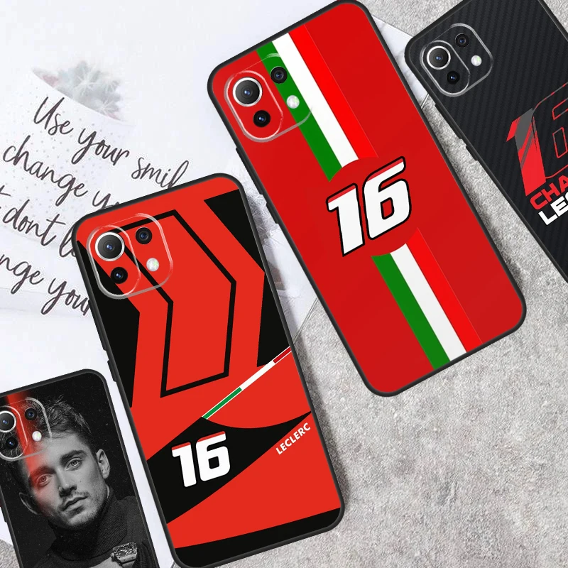 Charles leclerc 16 f1 fall für xiaomi 13t pro 13 14 ultra 12t 11t 12 lite poco x6 pro x3 x4 x5 f3 m5s m6 f5 abdeckung