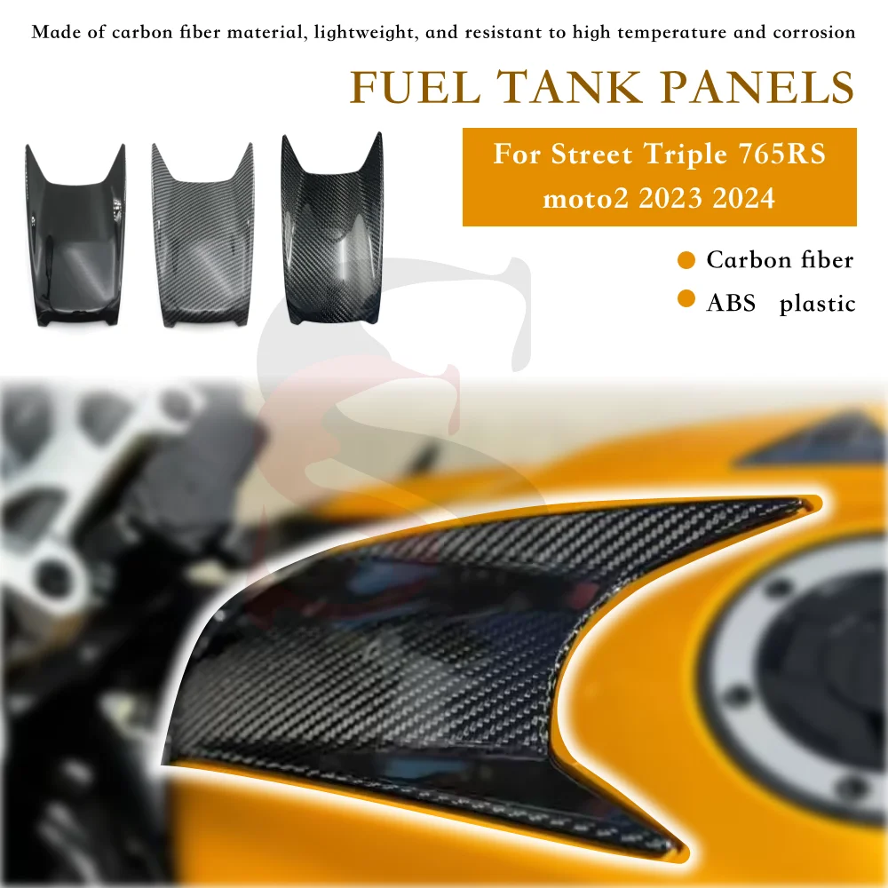 

Motorcycle Accessories Fuel Tank Housing Fairing Fuel Tank Panels For triumph Street Triple 765RS moto2 2023 2024 Carbon Fiber