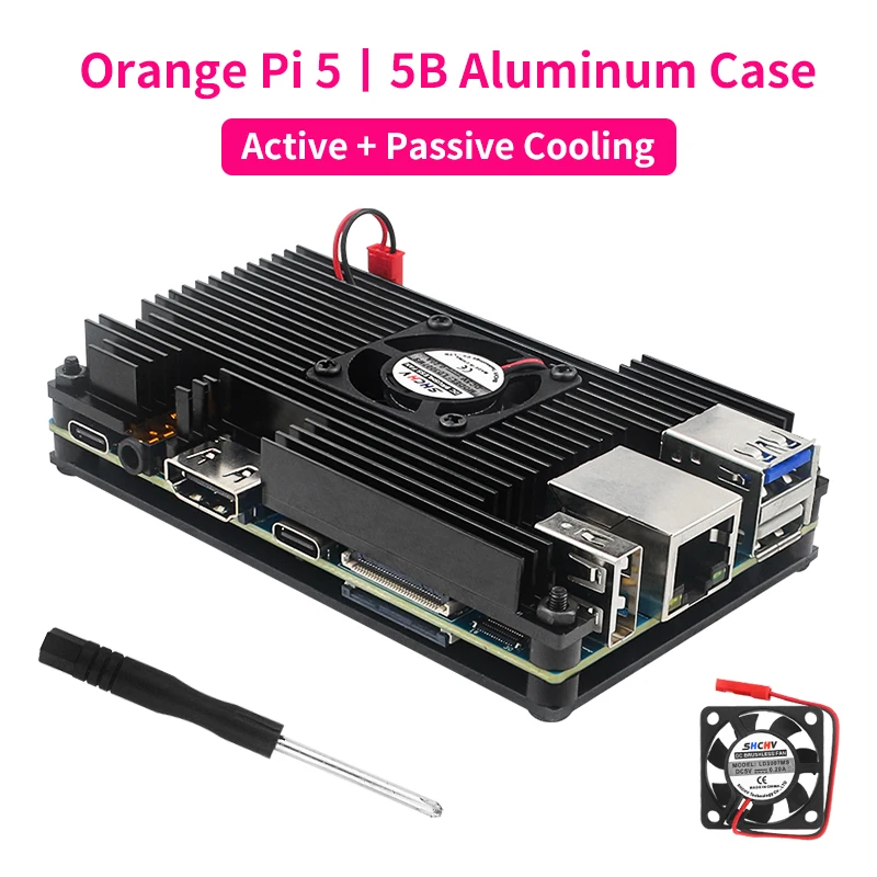 capa-de-aluminio-para-orange-pi-5-com-resfriador-ativo-e-passivo-capa-de-protecao-metalica-para-orange-pi-5-5b