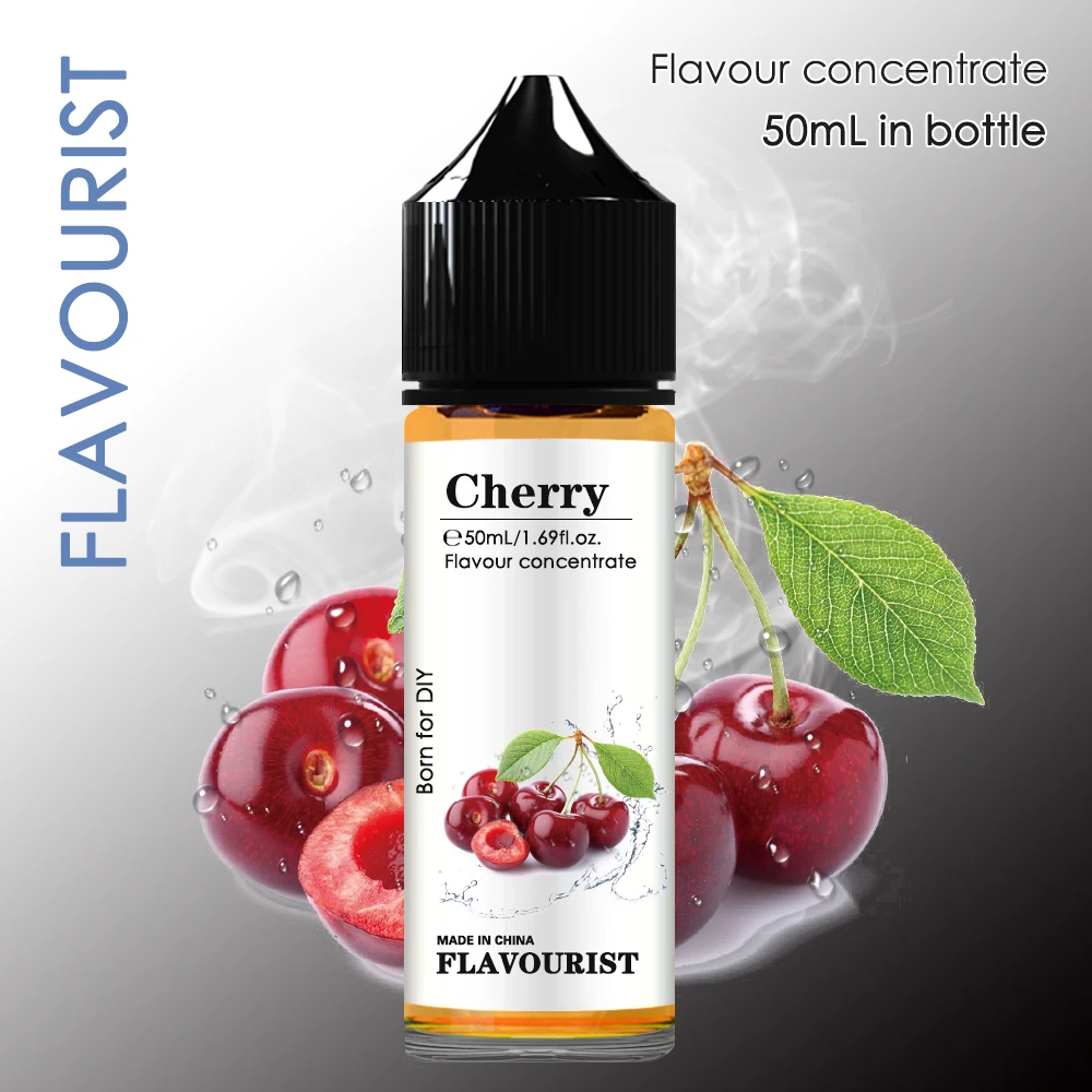 FLAVOURIST Aromatyczny aromat wiśniowy aromatyzujący środek aromatyzujący rozpuszczalność w wodzie koncentrat owocowy przyprawiony do DIY ręcznie
