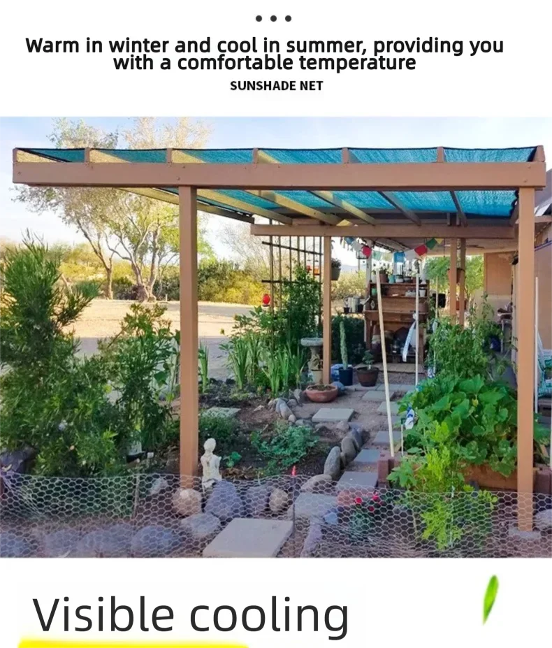 

3Pin & 6Pin Garden Bonsai Succulent Plants Sun Shade Net UV Resistant Greenhouse Shading Cover Patio Pergola Sun Canopy