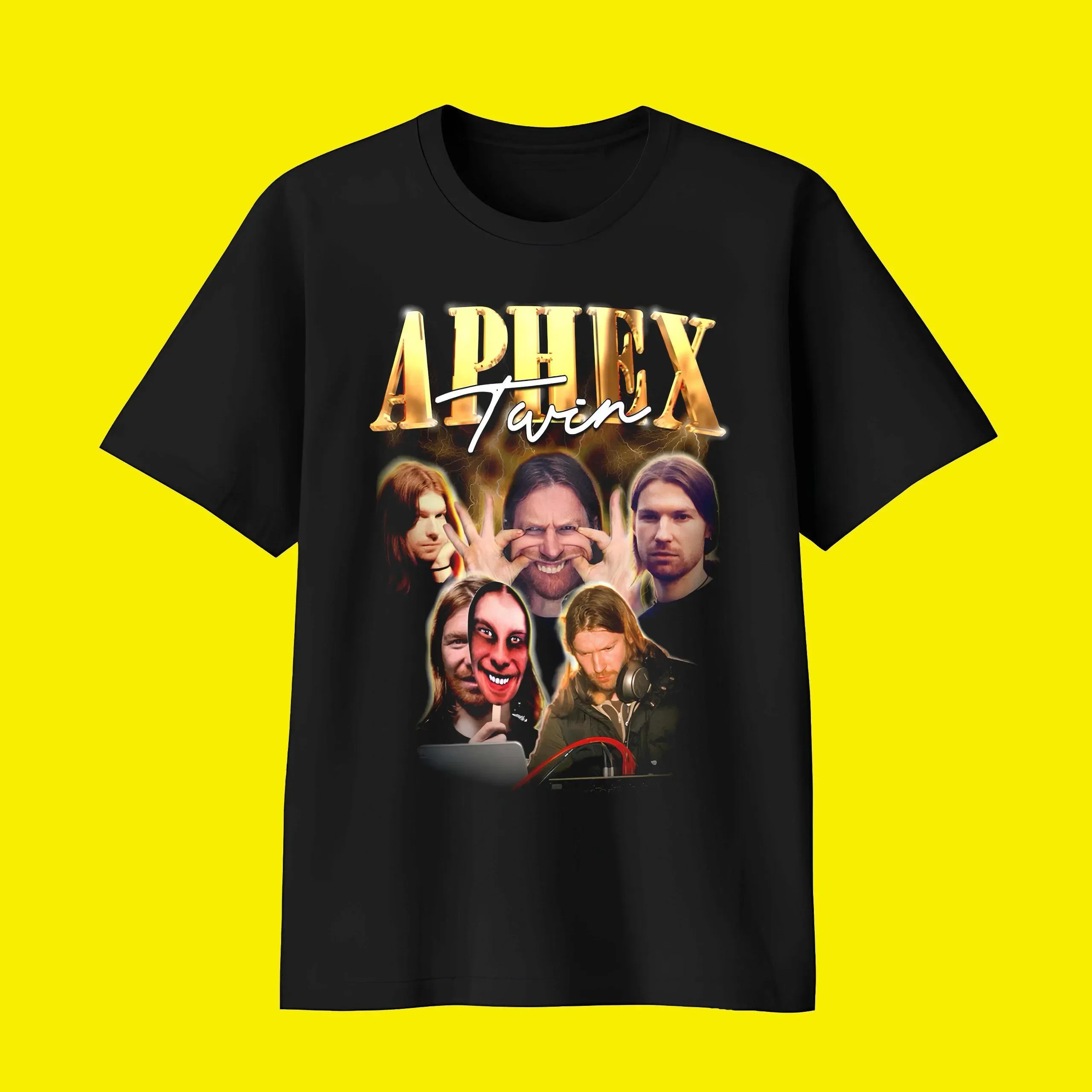 Vintage-Stil Aphex Twin T-Shirt für Männer und Frauen