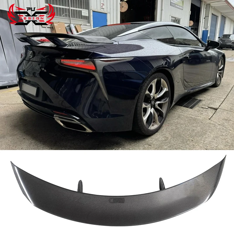 

Carbon Fiber Rear Trunk Wing For Lexus LC500 LC500h Bodykit Tail Wing Rear Spoiler Lip Wings Ducktail