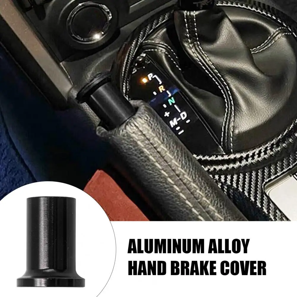 

Durable Hand Brake Cover Aluminum Alloy Car Hand Brake Cover Universal Suv Auto Handbrake Release Button Modification