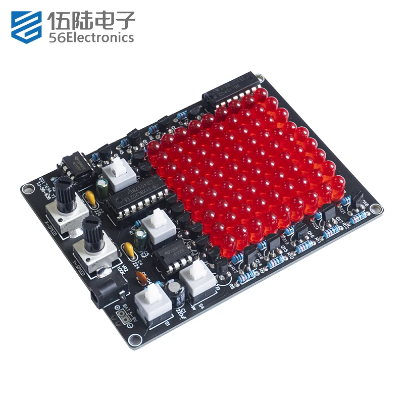 DIY Kit Electronic LED Tracing Light Kit Self Assembly Parts Build Kit Components Parts for Traning and Teaching