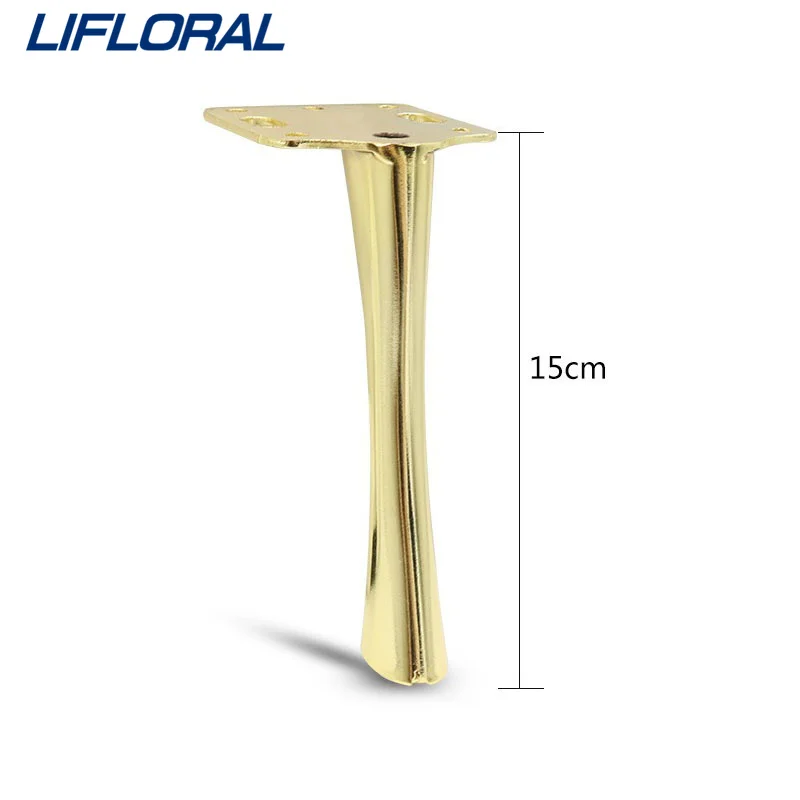 4PCS 15cm Hardware Fittings Metal Furniture Legs Cabinet Feet Silver Dresser Bathroom Cabinet TV Stand Sofa Coffee Table Legs