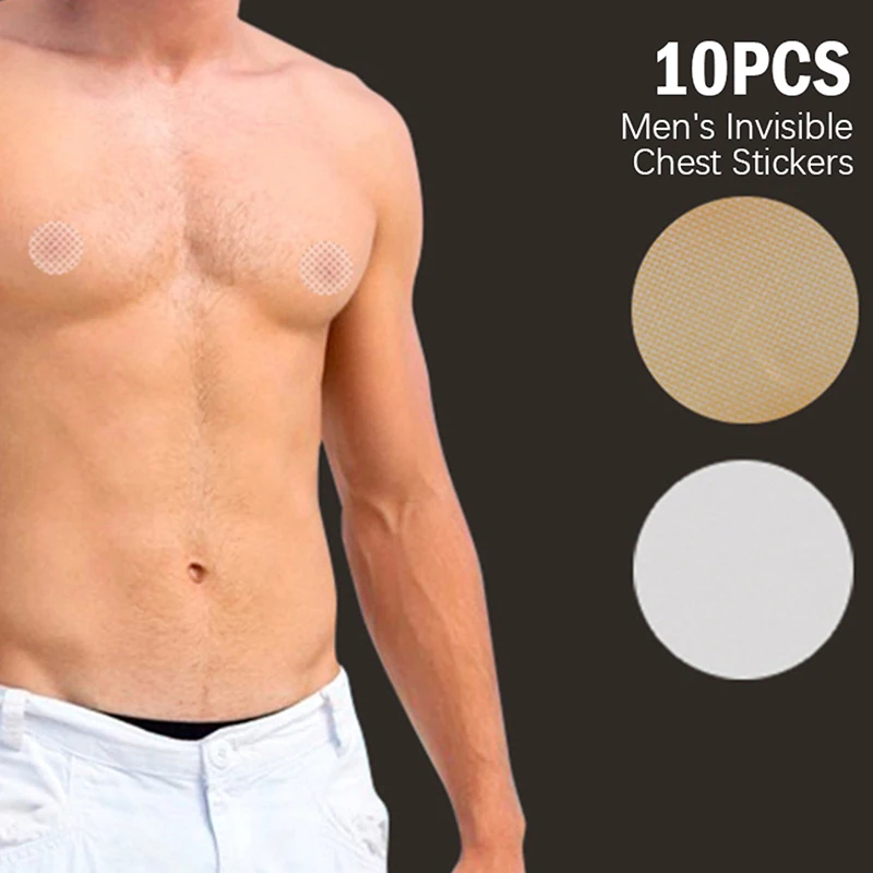

10PCS Men Nipple Cover Anti-Bump Invisible Disposable Nipple Patch Breast Lift Bra Running Protect Nipples Sticker