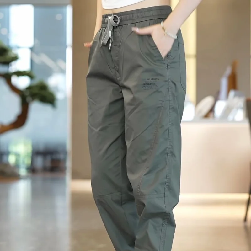 Baggy Male Trousers Loose Summer Thin High Quality Cotton Fashion 2024 Men's Casual Pants Regular Fit Plus Size Trend Cheap Long