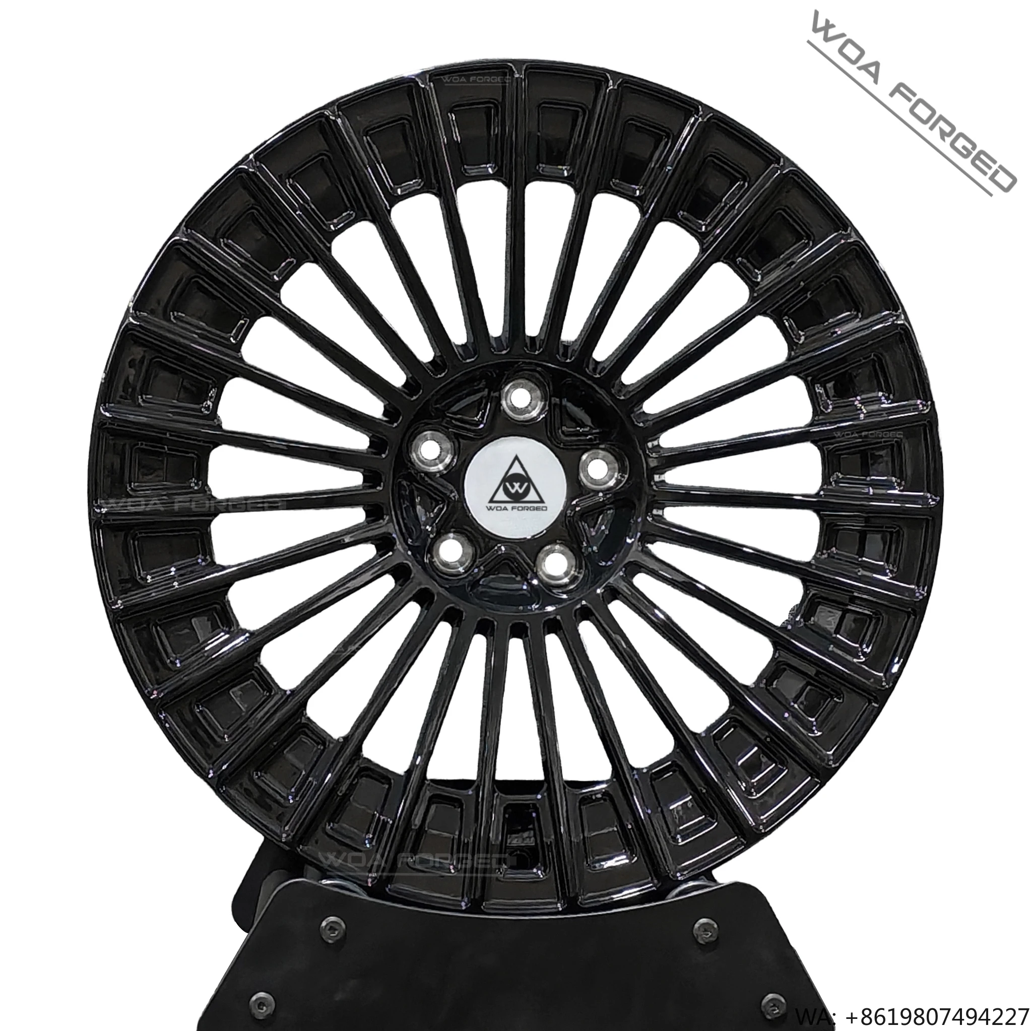 

18 19 20 2122Inch Custom Monoblock Forged Wheels Gloss Black Multi Spoke Rims 5x112/5x120/5x130 for