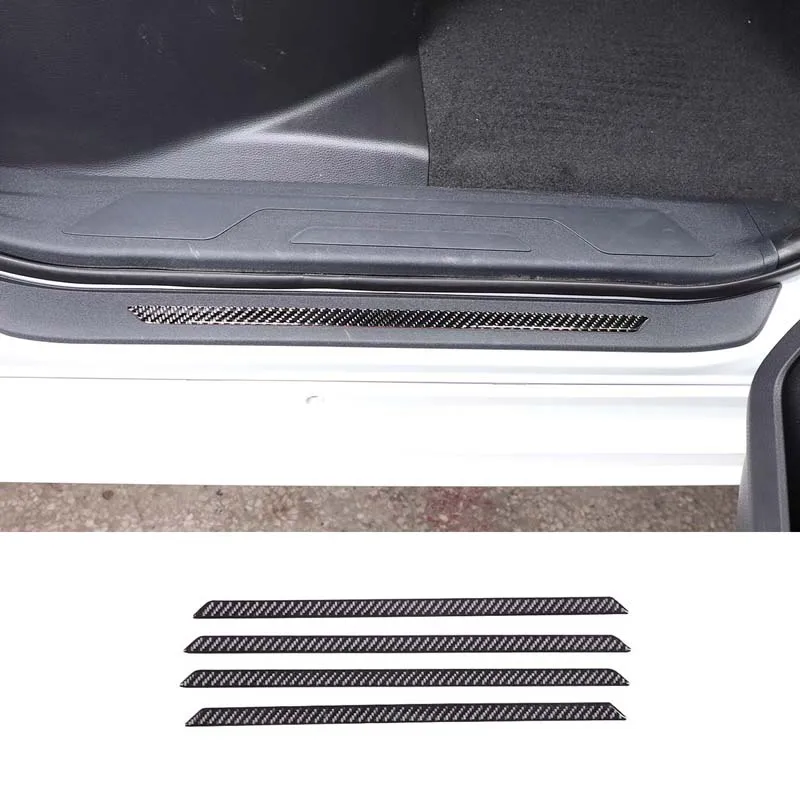 

For 2022-2023 Toyota Tundra soft carbon fiber car styling Car exterior door sill anti-scratch sticker car interior accessories