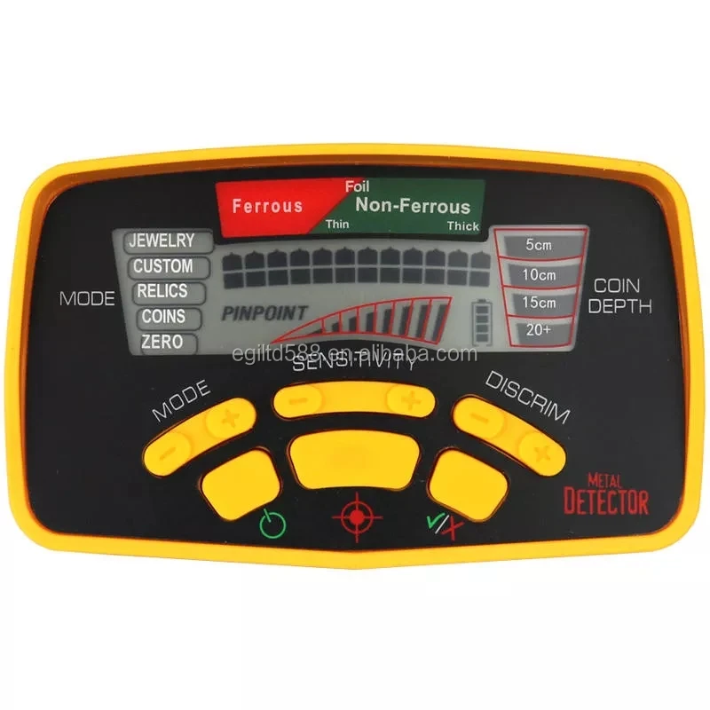 MD6450 MD6350 Control Unit Host for Metal Detector Battery BOX LCD Digital Display Main Panel Gold Digger Explore Search Coil