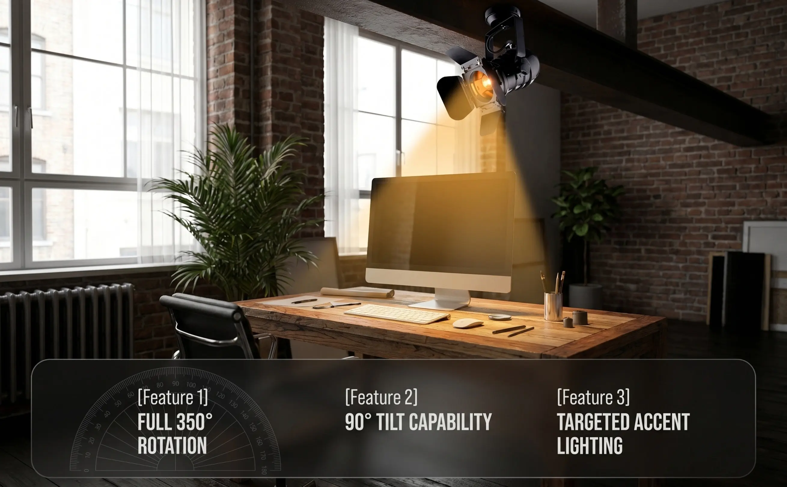 1Pcs Four Leaf LED Spotlight High Durability Non Deformable Material Indoor Ceiling Lamp Retro Style Decorative Spot Lighting