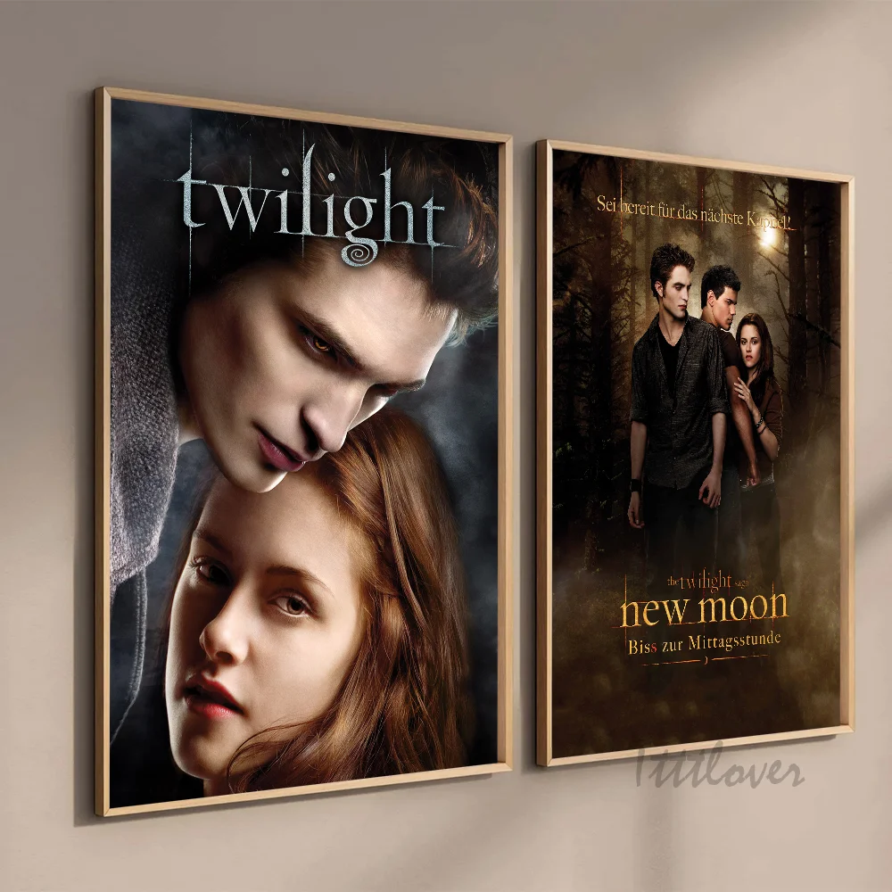 Classic Movie Twilight Edward Bella Poster Stickers Art Wall Murals Decor Game Room Decor Gifts HD Painting