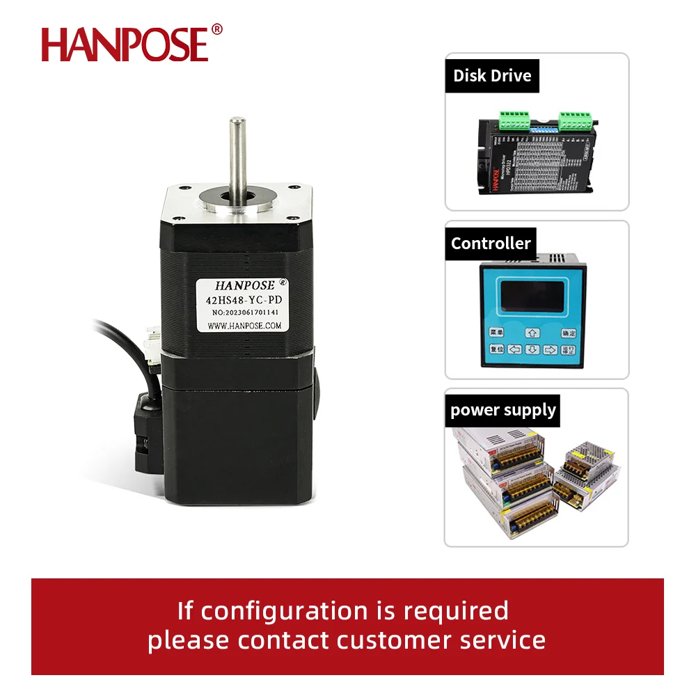 محرك متدرج NEMA17 40 مللي متر 1.8A 42HS48-YC-PD محرك Barke عزم دوران عالي 52N.cm 4-Leads لآلة الحفر ثلاثية الأبعاد المغناطيس الدائم #4
