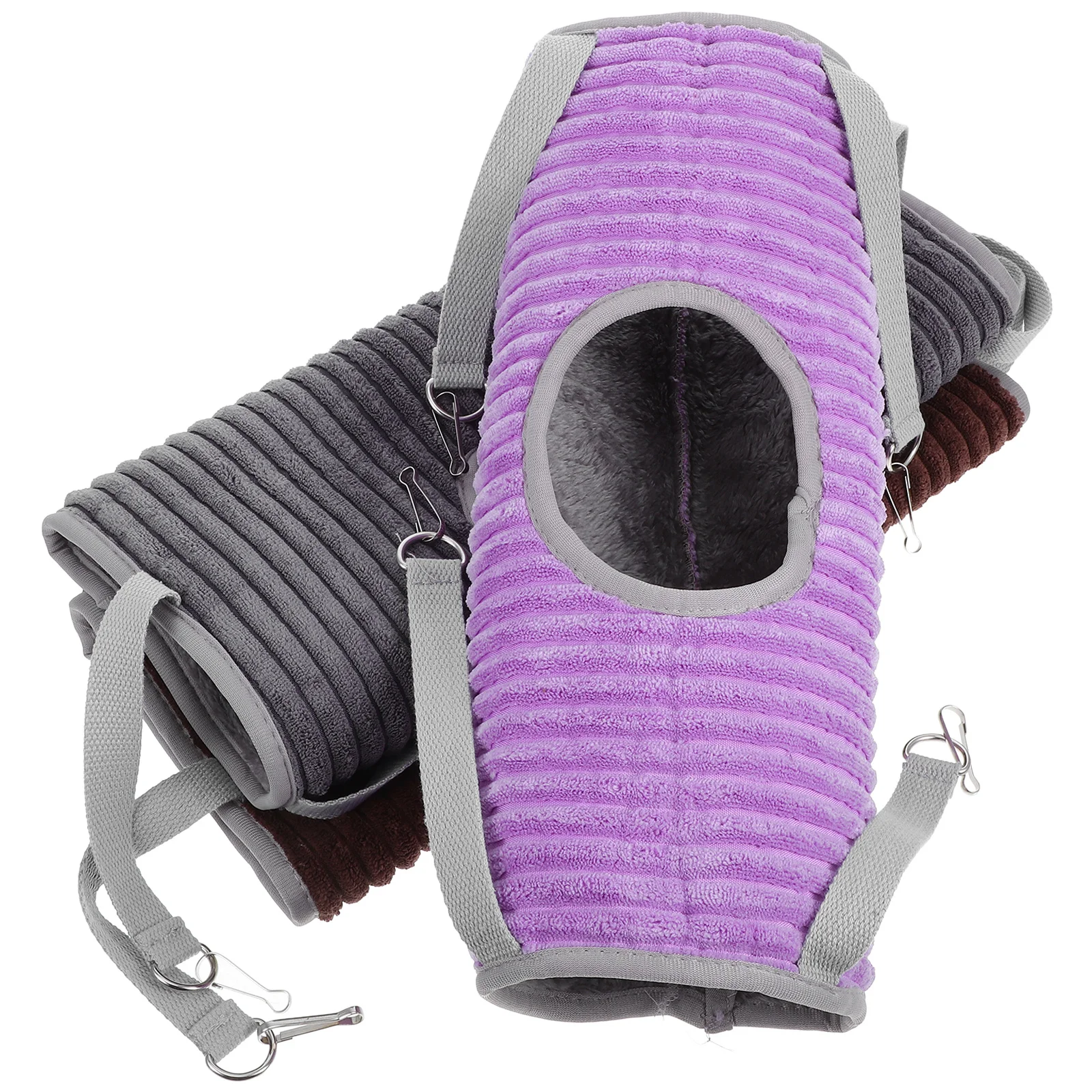 

3pcs Hamster Cage Hanging Hammock Pet Bed For Small Animals Multifunctional Tunnel Swing Nest Ferret Rat Rabbit Squirrel