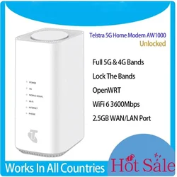 Arcadyan Telstra 홈 모뎀 5G CPE 간편한 메쉬 와이파이 라우터, SIM 카드 포함 OpenWrt, 와이파이 6 AX3600 기가비트 이더넷 포트, X55 AW1000