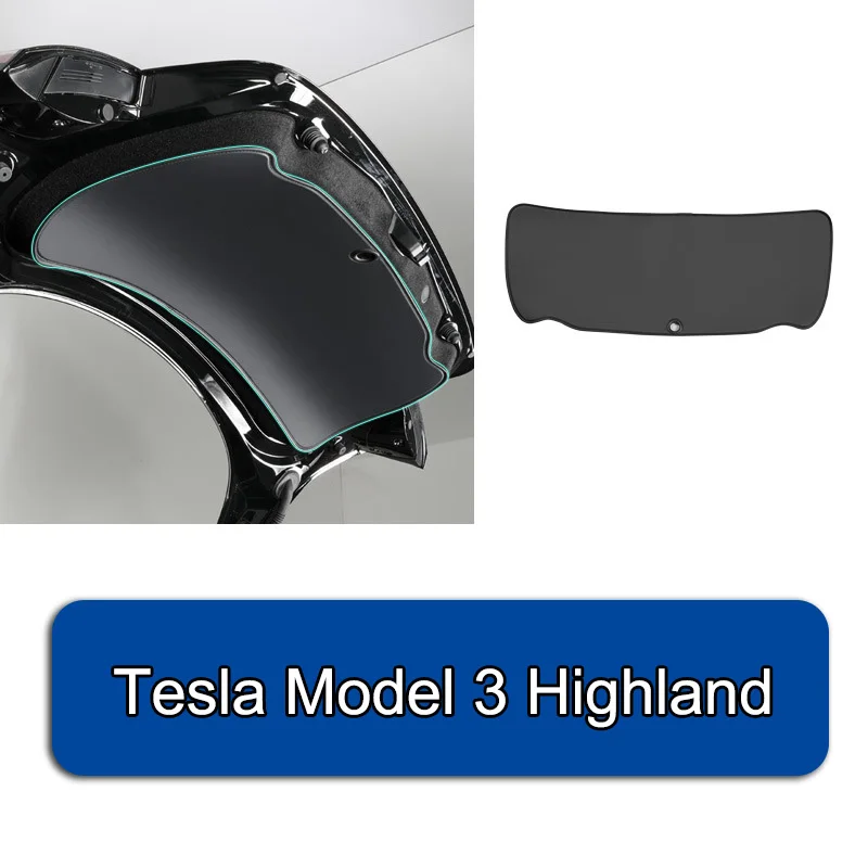 

For Tesla Model 3 Highland Model Y Rear Trunk Protective Pad Anti-dirty Pad Trunk Hidden Shock Scratch Mat Tailgate Leather Mats