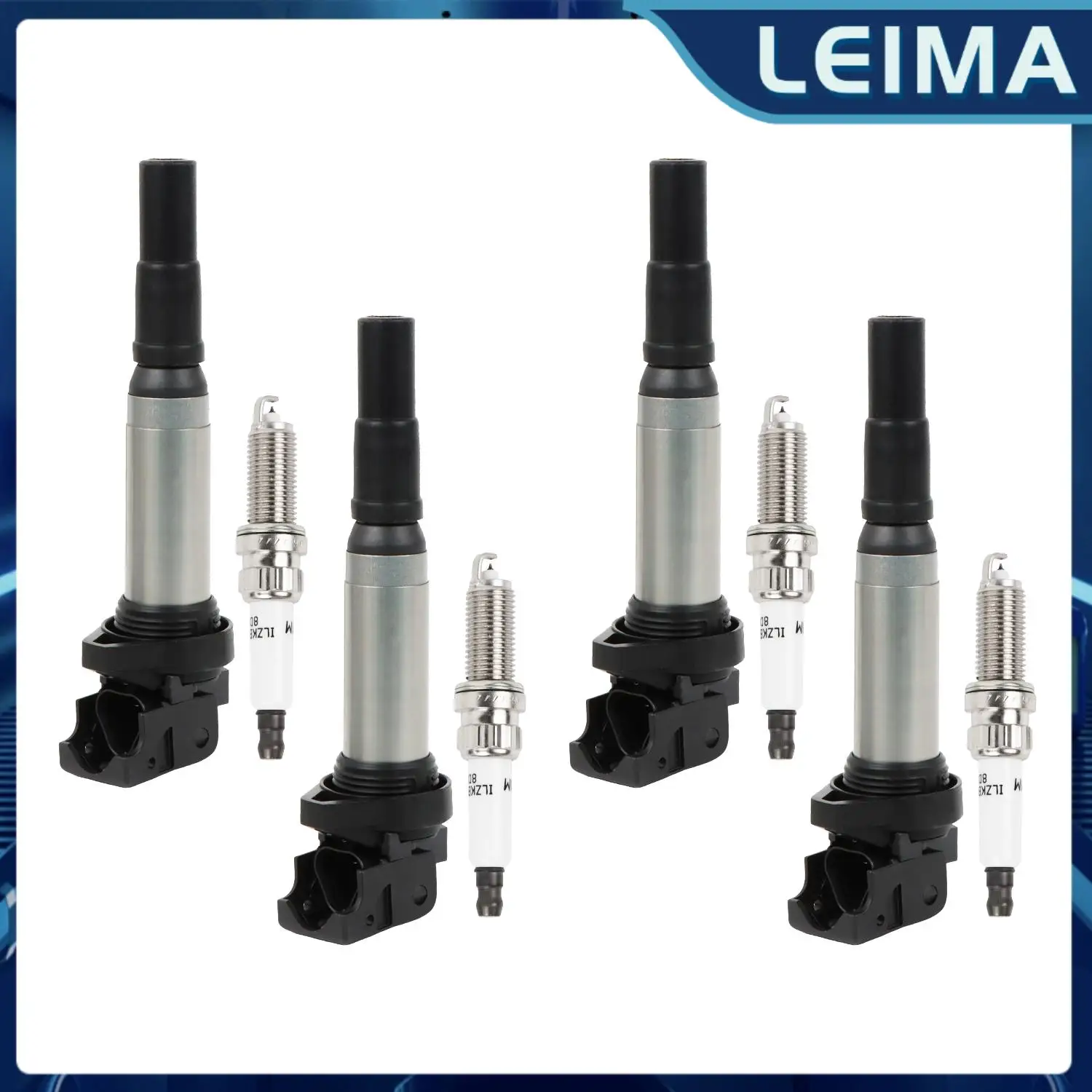 

UF598 4pcs Ignition Coils + 4pcs Iridium Spark Plugs For 2007-2013 Mini R52 R57 R58 Cooper Ignition system & ignition coil