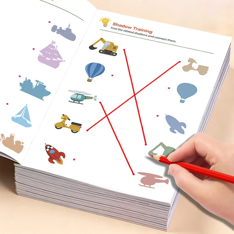 Visual Matching Activity Manual, 32 Pages of High-definition Color Pages, A5 Size, Paired Connection Activity Exercise Book