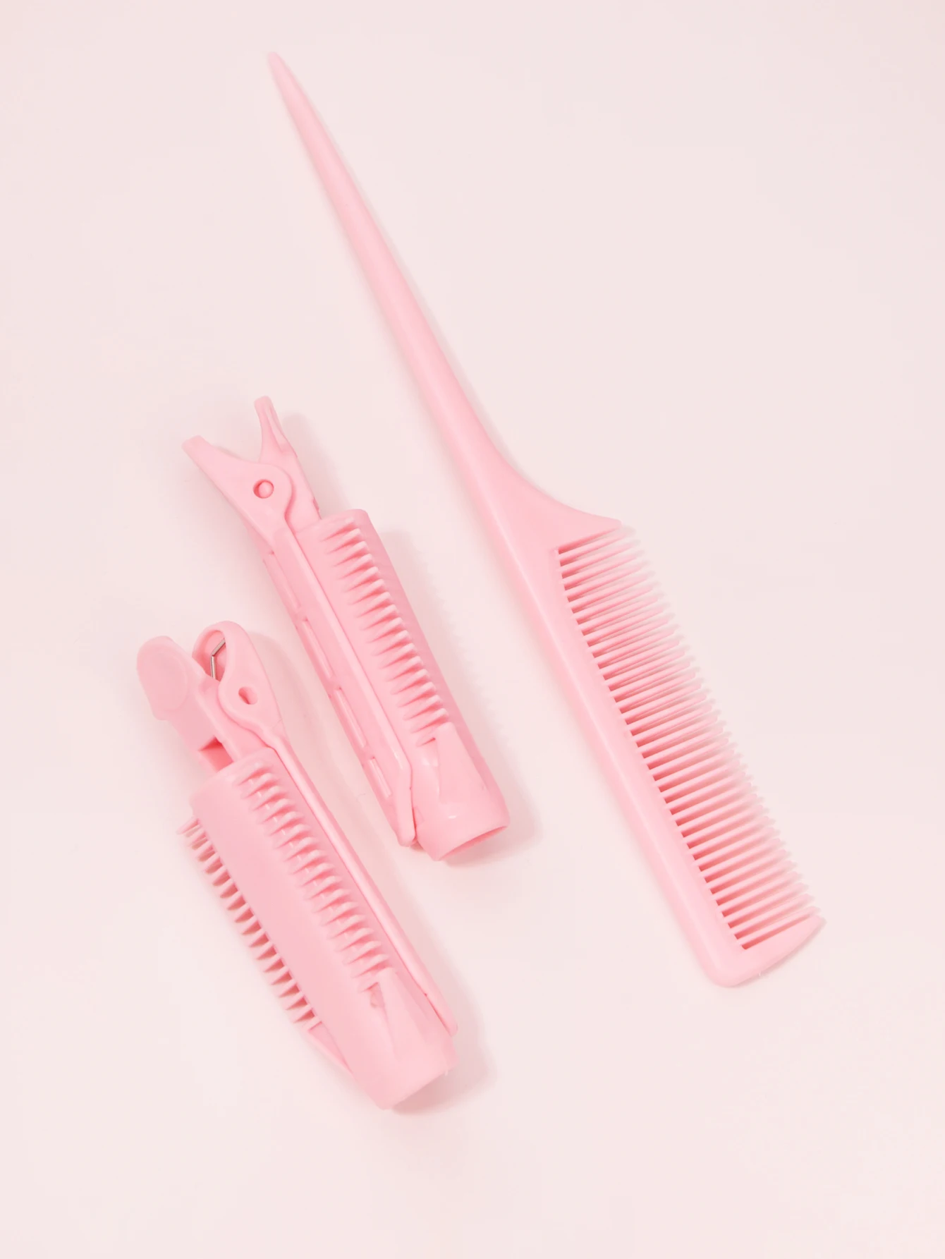 

3PCS fluffy clip pointed tail comb, seamless hair root fluffiness tool, anti-static thickened pointed tail comb, styling tool