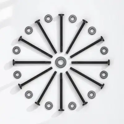 

50Pcs Computer Fan Screws Metal Long Fixing Mounting Screws for Pc Case Cooling Fan Replacement Kit Hardware Accessory