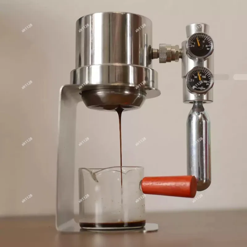 Portable 9Bar Pneumatic Espresso Machine, Pressure Coffee Maker for Home Outdoor Brewing