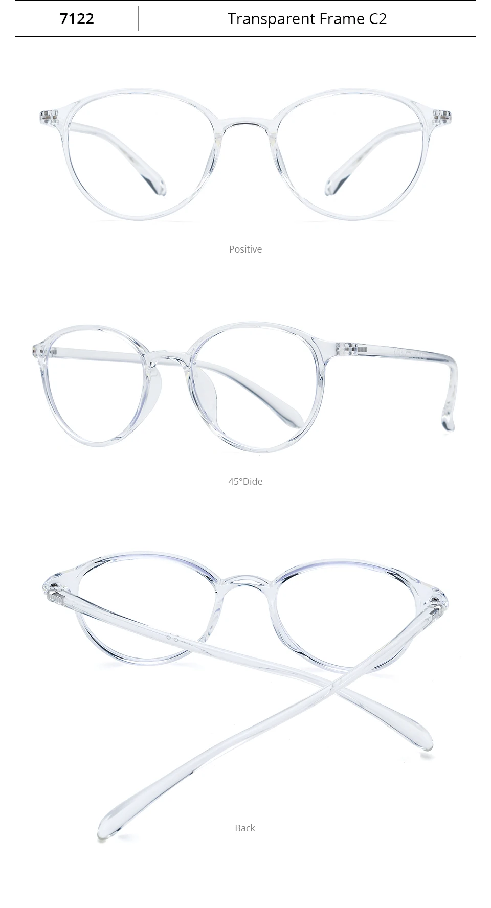 NIANZHEN TR90 Brillengestell, Damen, ovales Design, Markenbrille, Herren, ultraleicht, Retro-Vintage-Brille, 7122 – Detail 12