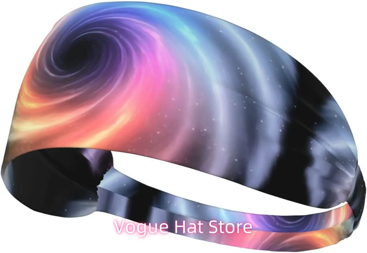 

Elastic Exercise Headband - Soft and Breathable Headband for Running, Cycling, Yoga, and More The Endless Black Hole Printing