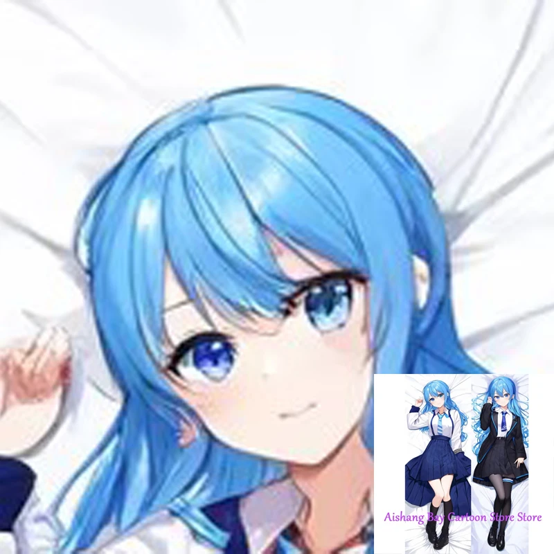 

Anime Dakimakura Pillow Suisei Hoshimachi 2-Side Print Pillowcase Hugging Body Cushion Cover Otaku Waifu