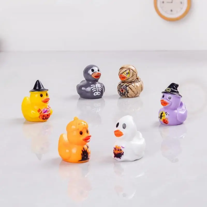 Halloween Mini-Geister-Enten-Harz-Charms, vielseitige, bezaubernde Ornamente für Heim-Party-Dekoration, DIY-Kunstprojekte und Geschenke – Detail 6