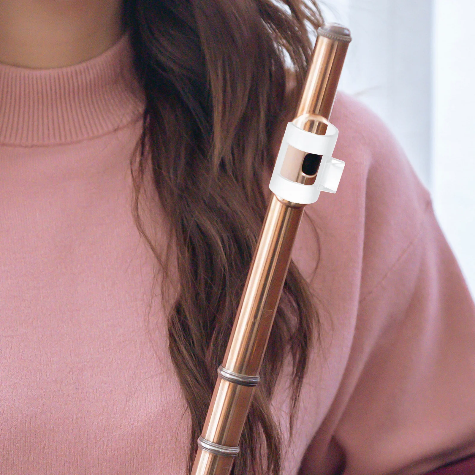 

1Set Flute Blow Aid Professional Plastic Flute Mouthpiece Replacement Accessory for Beginners Practice Musical Instrument