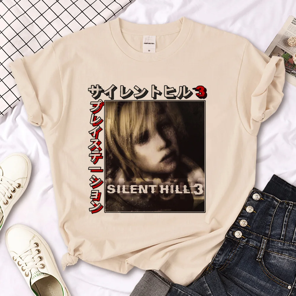 Silent Hill t-shirts women designer harajuku anime tshirt girl 2000s clothes