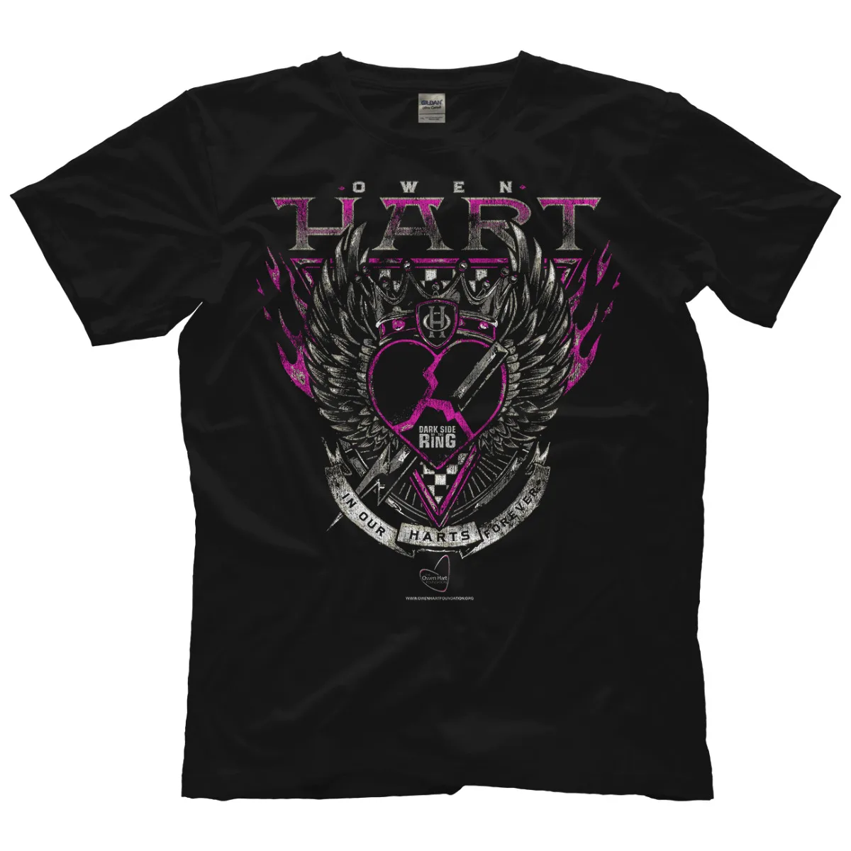 Owen Hart x Dark Side of the Ring - In Our Harts Forever T-Shirt