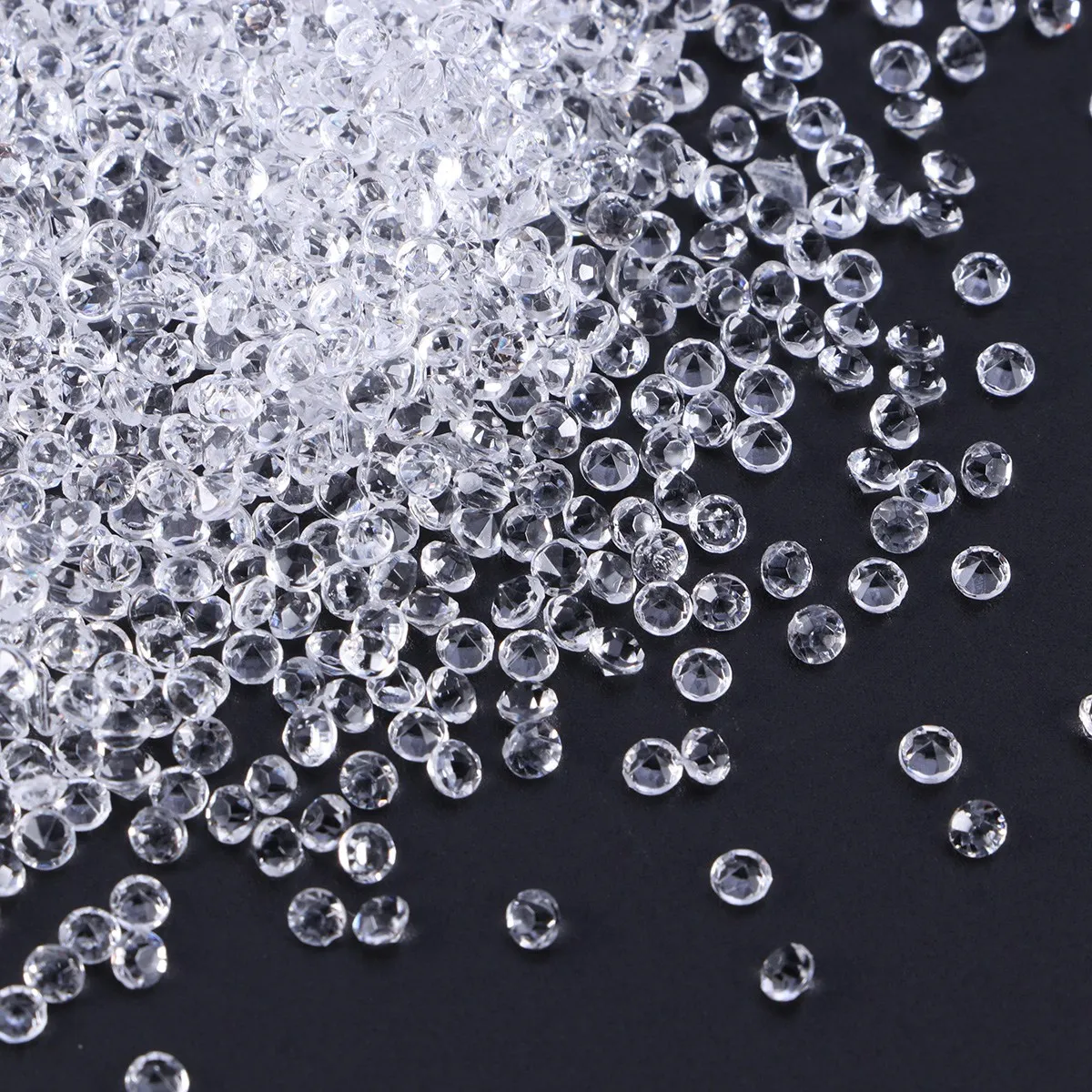 

1000 Pcs Acrylic Drilling Crystals for Crafts Wedding Decor Decorations Blue Rhinestones Clear Dekosteine Bead Bride