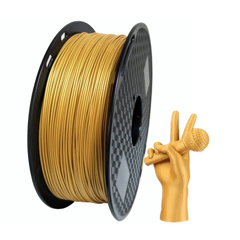 

Gold Metal-like PLA 1.75mm 3D Printer Filament 1Kg/500g/250g Spool Metal Texture Golden Metallic PLA Printing Materials