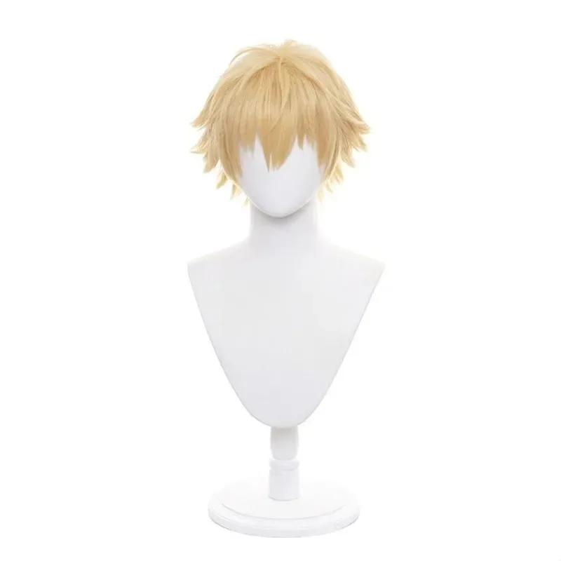 Chainsaw Man Denji Cosplay Synthetic Short Curly Anime Coser Cute Girl Heat Resistant Fiber Wig Halloween s;3'c,5.y;8'v, view 5