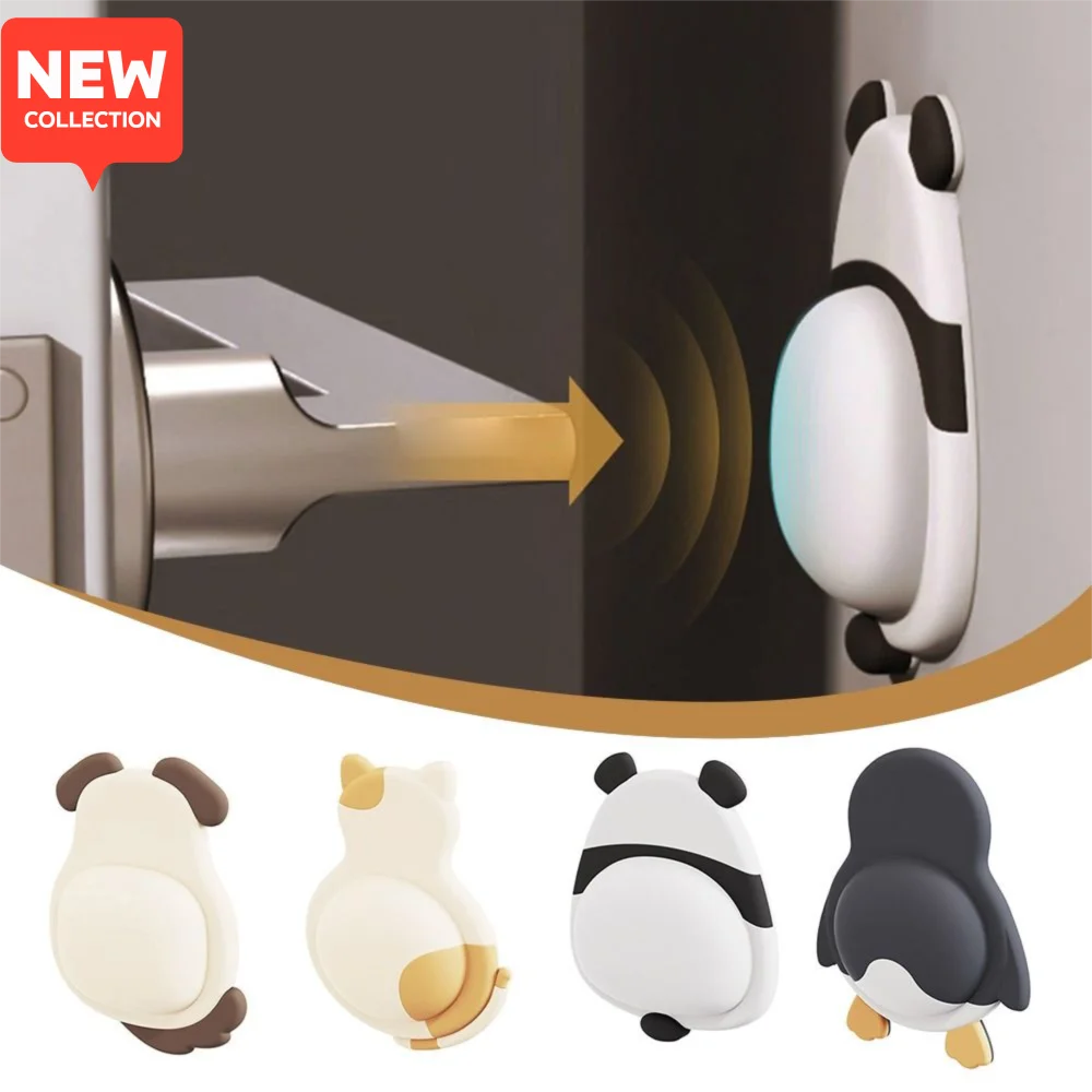 

1/2 шт. новый мягкий резиновый дверной стопор, самоклеящиеся противоударные защитные наклейки, противоскользящие бесшумные дизайнерские ручки, бампер для дома