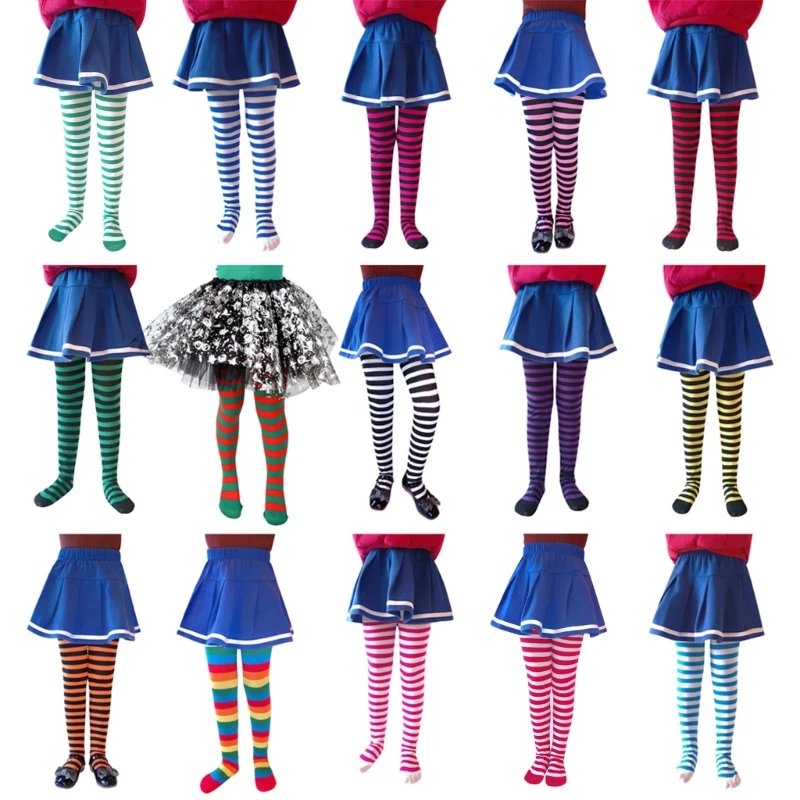 Halloween Cosplay Kinderen Streep Panty Kousen Baby Jongens Meisjes Kostuums