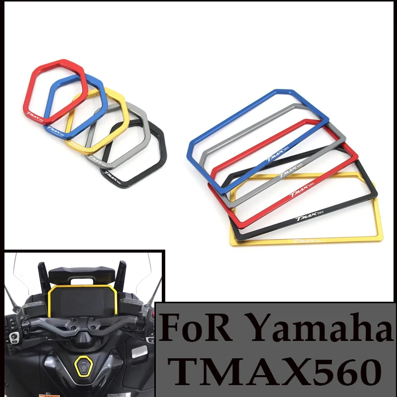 

FoR Yamaha TMAX560 Tech Max Meter Cover Instrumient FrameTMAX 560 2023 Motorcycle Electric Door Lock Switch Cover Cap Protector