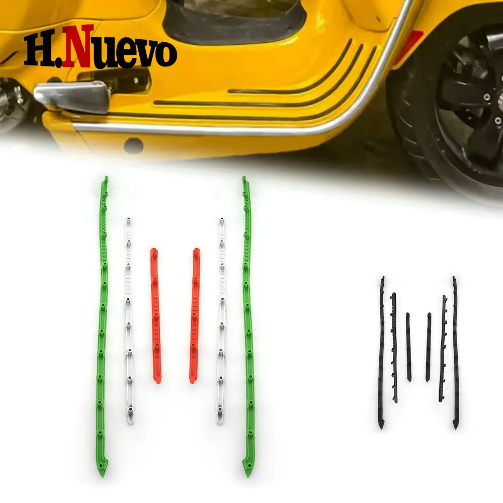

MY13-25 Motorcycle Accessories Rubber Footboard Strips Non-Slip Step Covers Linings For VESPA GTS 150 250 300 GTV 300