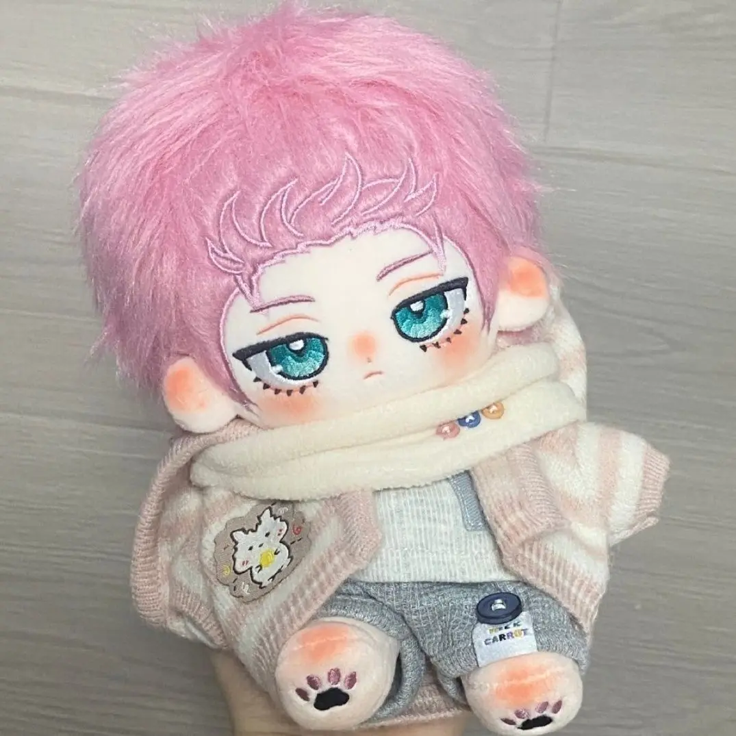 

20cm Anime Role Itoshi Sae Monster Cosplay Plush Doll Cotton Stuffed Body Dress Up Clothes Red Hair Toy Figures Gift for Friends