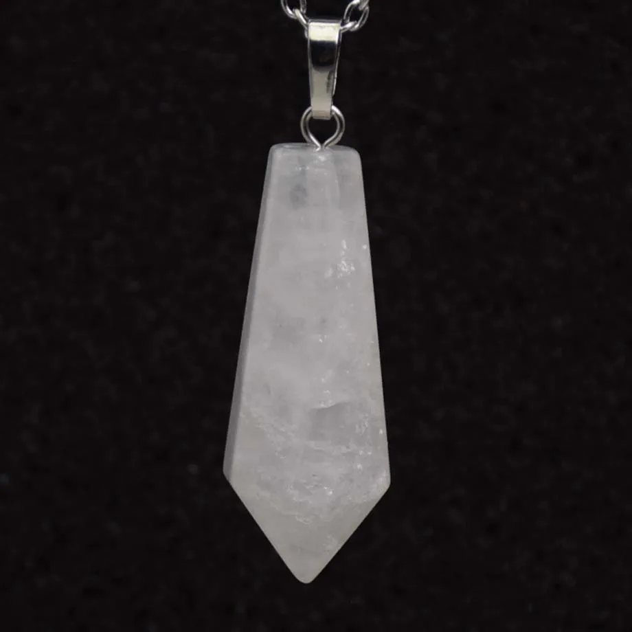 Natural Labradorite Rose Quartz Jasper Aventurine Facted Opal Crystal Malachite Sodalite Hexagon Bead Stone Pendant Jewelry
