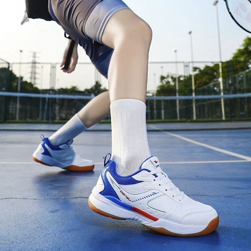 Neue profession elle Herren Badminton schuhe atmungsaktive Tennis Trainings schuhe modische Anti-Rutsch-Volleyball-Sportschuhe für Herren