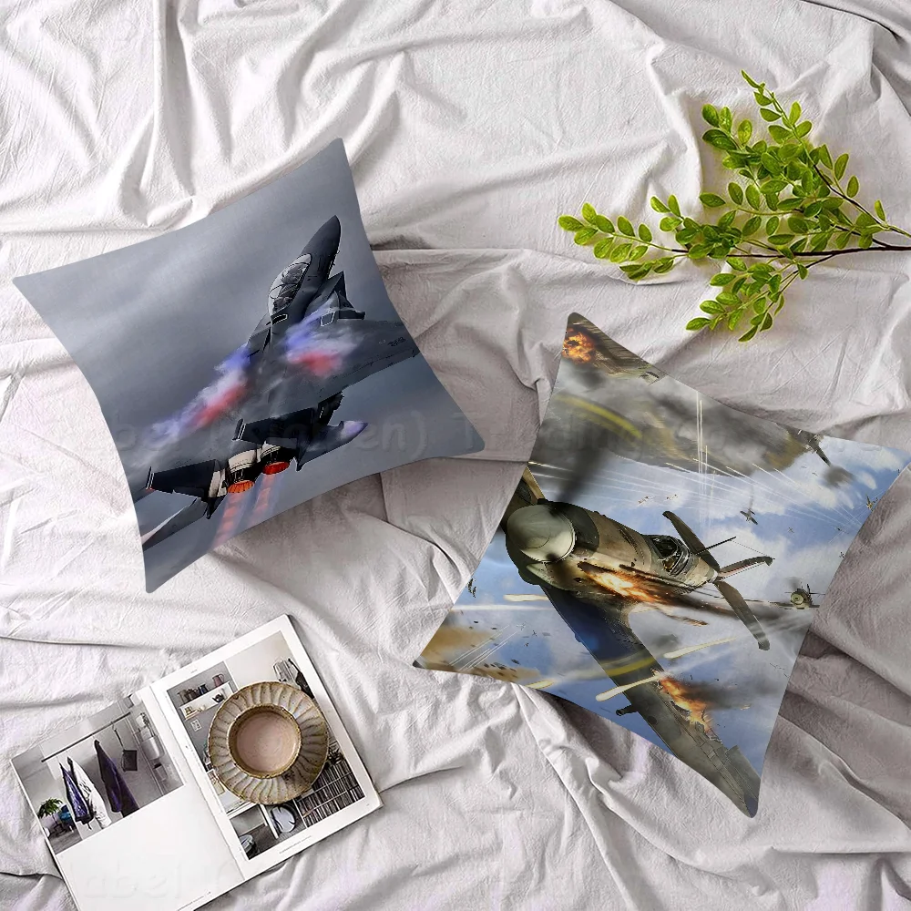 

Jet Fighter45*45cm Cushion Cover Pillow Cover Decor Pillowcase Home Pillowcase For Couch Pillow