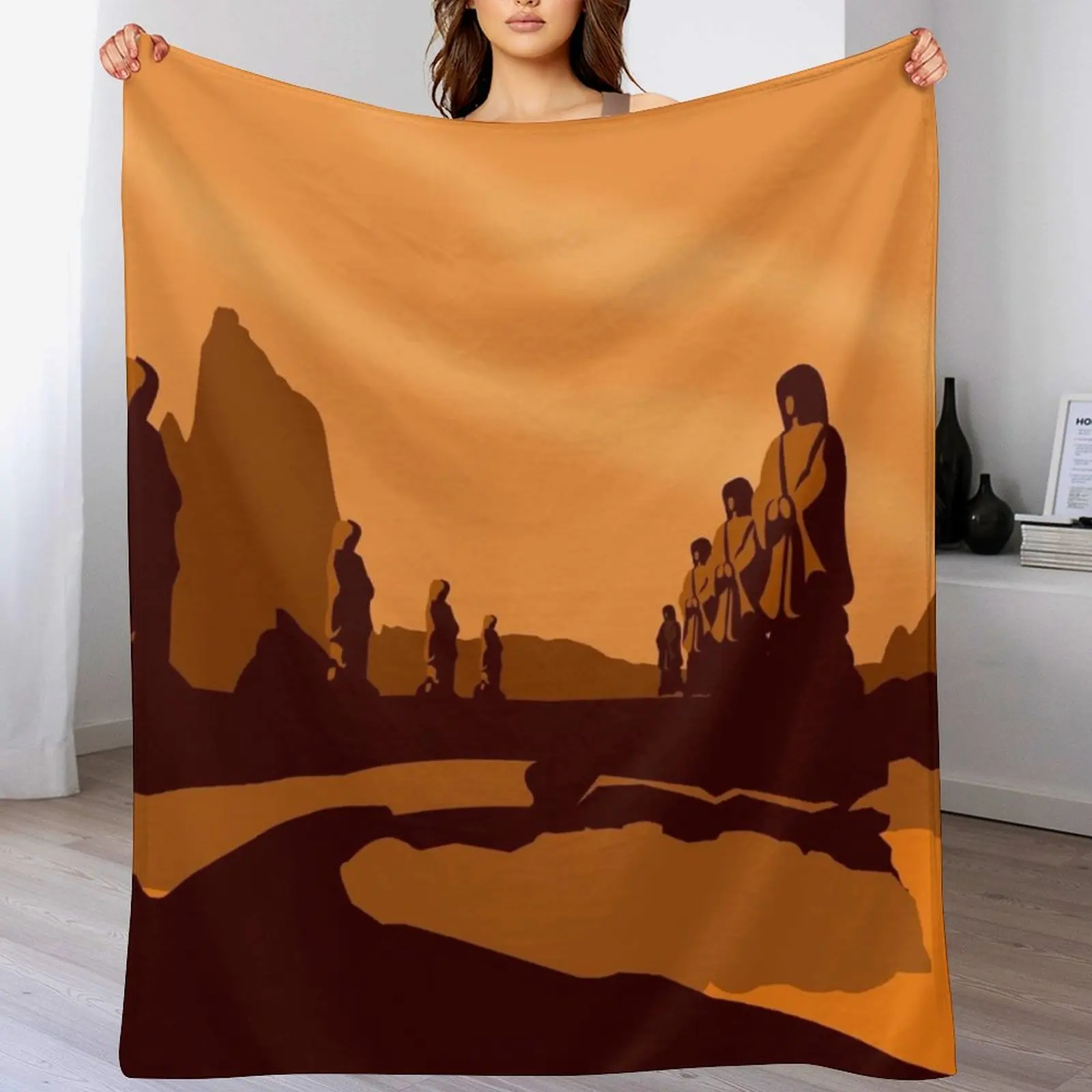 Vulcan Travel Poster Throw Blanket christmas gifts wednesday Thin Blankets