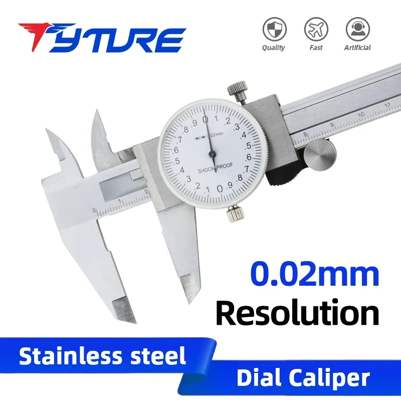 Vernier Caliper Professional Pachymeter Carpentry Tools Measuring Tool Micrometer Ruler Stainless Steel Pachometer Dial Caliper