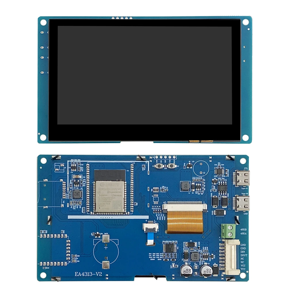 Imagem -06 - Placa de Desenvolvimento Wifi e Bluetooth Smart Display Módulo Lcd Tft Tela Sensível ao Toque Lvgl Iot 4.3 480*272 800*480 Esp32