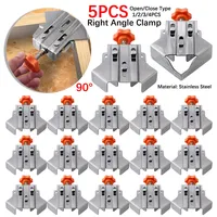 1-5pcs 90° Right Angle Clamp Quick Positioning Clamp Open/Closed Type Fixing Clips Stainless Steel Locator Fixing Clamp Clips